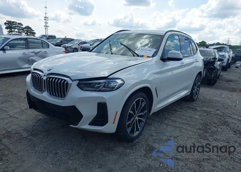 2022 BMW X3 xDrive30I из США, поврежденный, VIN 5UX53DP08N9M12047